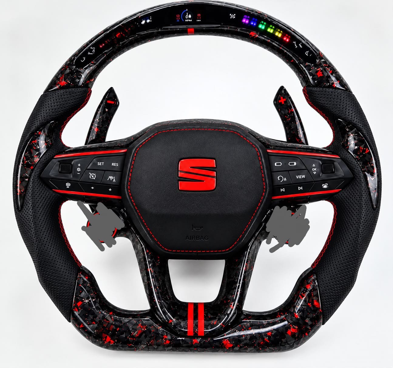 Volante SEAT personalizado cliente rojo